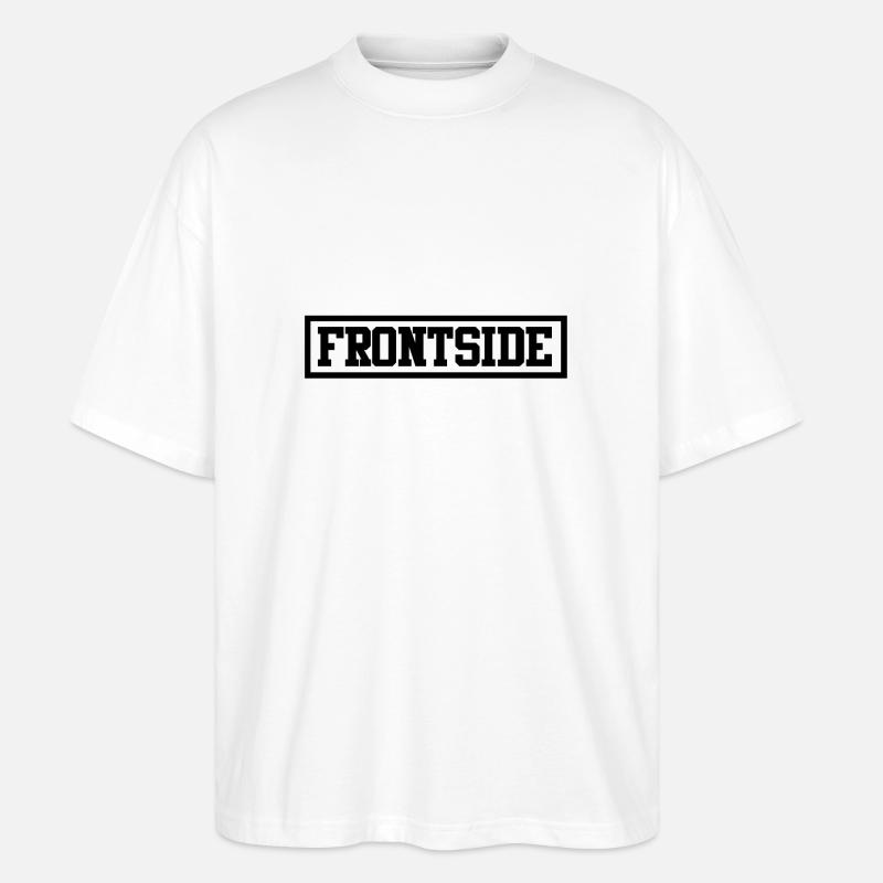 Frontside - Stanley/Stella Oversized Unisex Bio T-Shirt Blaster 2.0 - Weiß