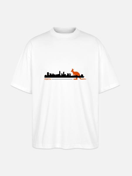 perth2 - Stanley/Stella Oversized Unisex Organic T-shirt Blaster 2.0 - white