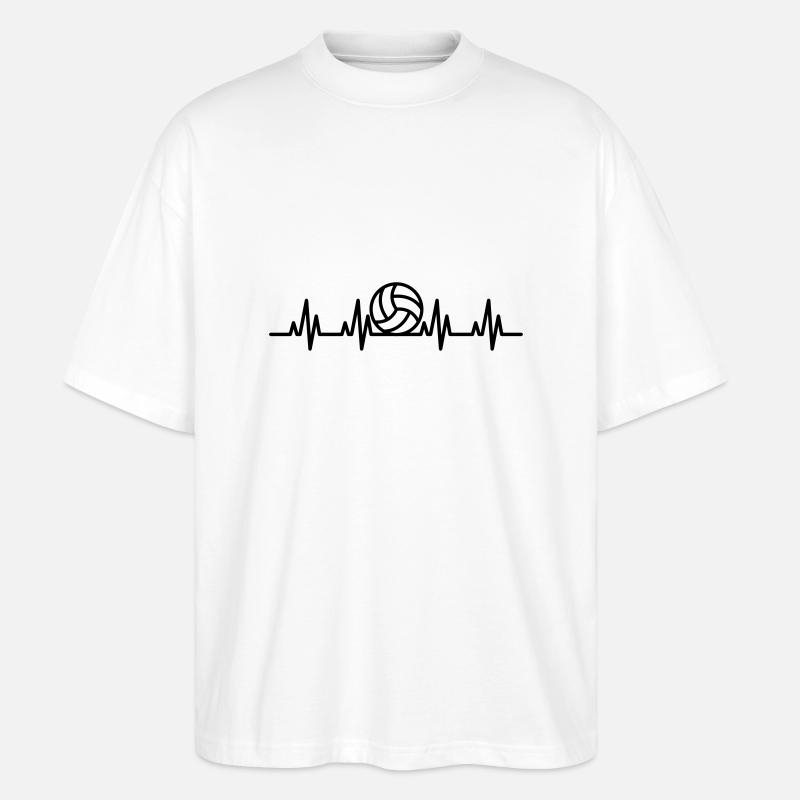 Volleyball ECG - T-shirt bio Blaster 2.0 coupe oversize Stanley/Stella Unisexe - blanc