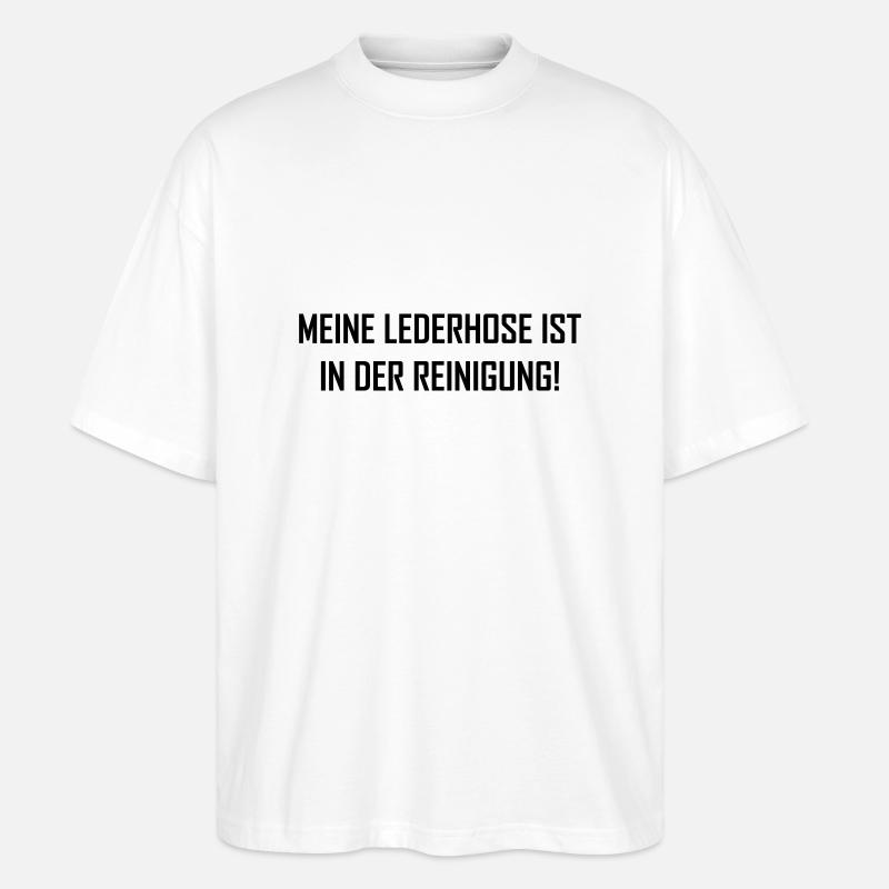 lederhose - Stanley/Stella Oversized Unisex Organic T-shirt Blaster 2.0 - white