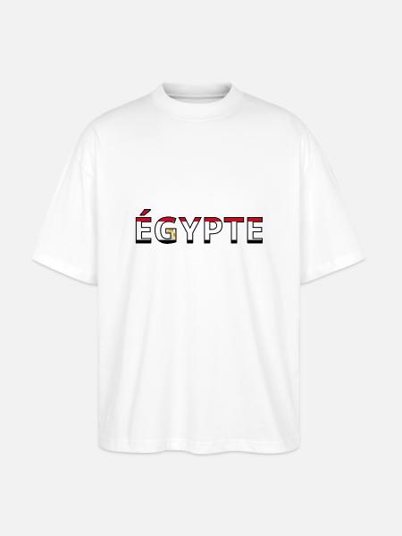 Drapeau Égypte - T-shirt bio Blaster 2.0 coupe oversize Stanley/Stella Unisexe - blanc