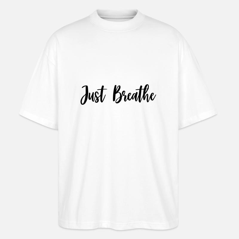 JUSTE RESPIRER - T-shirt bio Blaster 2.0 coupe oversize Stanley/Stella Unisexe - blanc