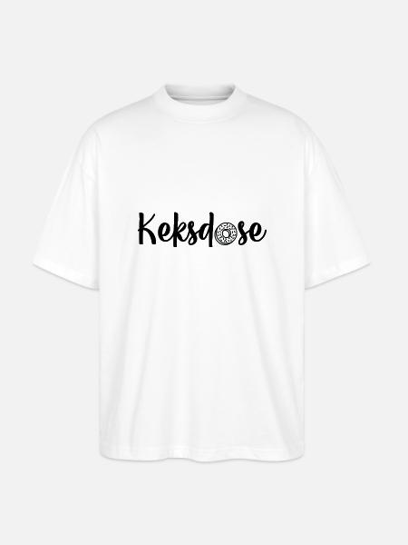 Keksdose 🍪🌀 - Stanley/Stella Oversized Unisex Bio T-Shirt Blaster 2.0 - Weiß