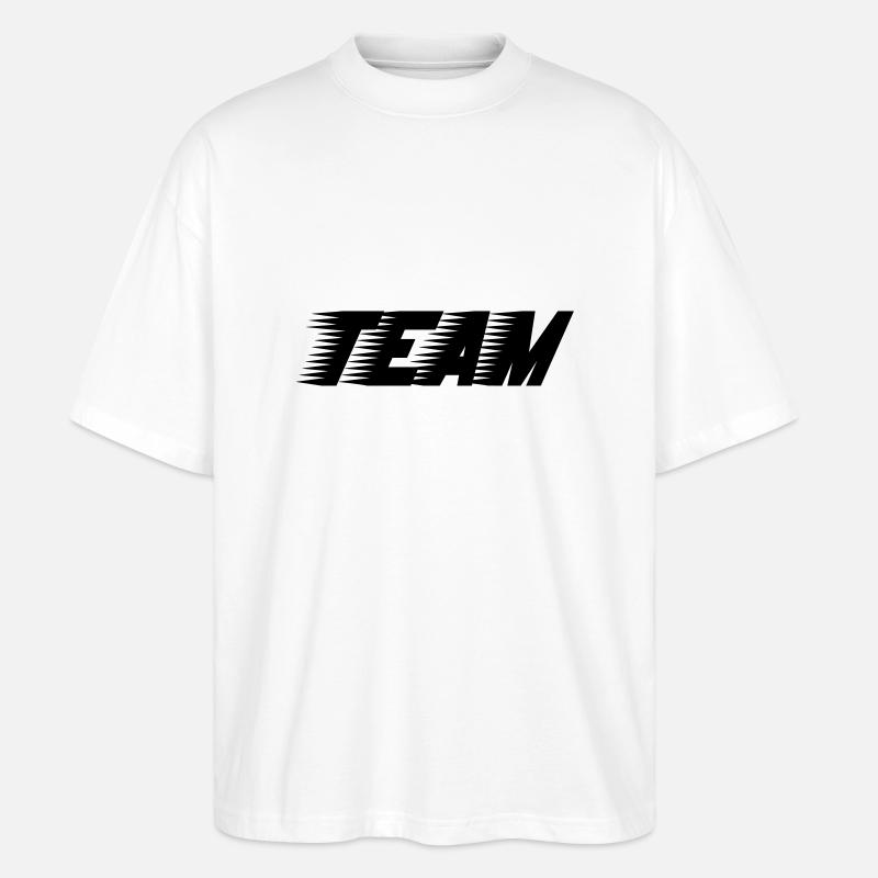 team_01 - Stanley/Stella Oversized Unisex Organic T-shirt Blaster 2.0 - white