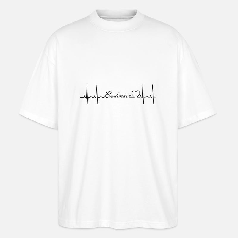 Bodensee - Stanley/Stella Oversized Unisex Bio T-Shirt Blaster 2.0 - Weiß