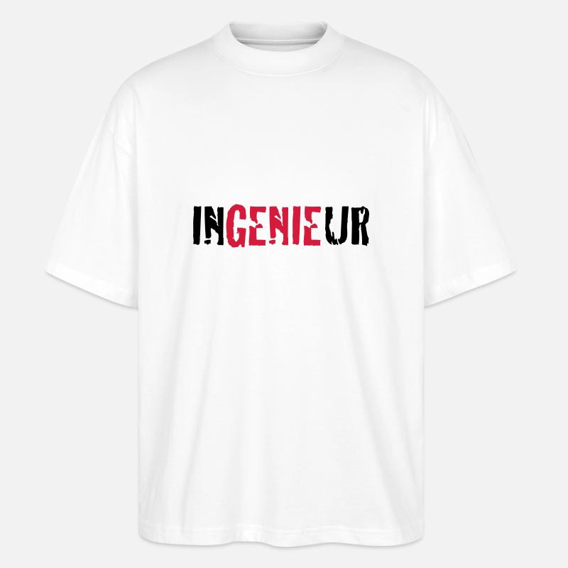 ingenieur - Stanley/Stella Oversized Unisex Bio T-Shirt Blaster 2.0 - Weiß
