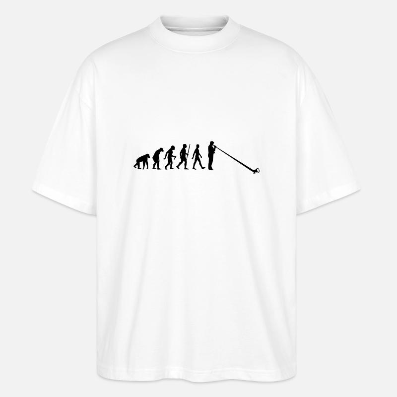 Evolution Alpenhorn - Stanley/Stella Oversized Unisex Bio T-Shirt Blaster 2.0 - Weiß