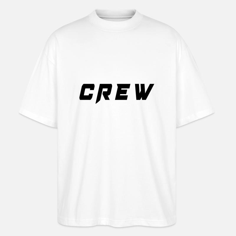 crew - Stanley/Stella Oversized Unisex Bio T-Shirt Blaster 2.0 - Weiß