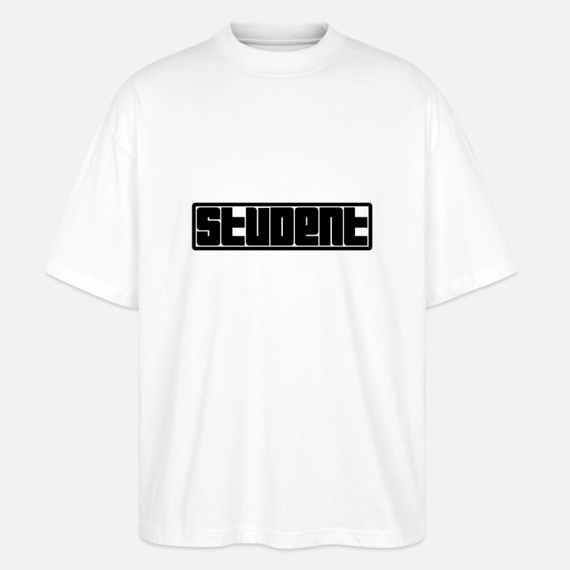 Student Logo - Stanley/Stella Oversized Unisex Bio T-Shirt Blaster 2.0 - Weiß