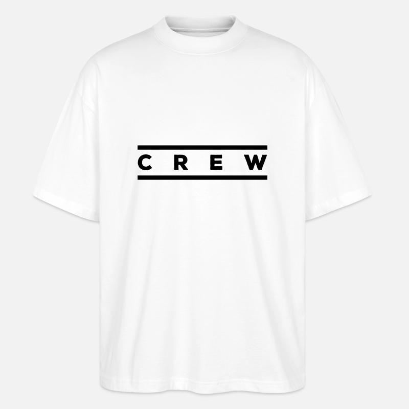 crew - Stanley/Stella Oversized Unisex Bio T-Shirt Blaster 2.0 - Weiß