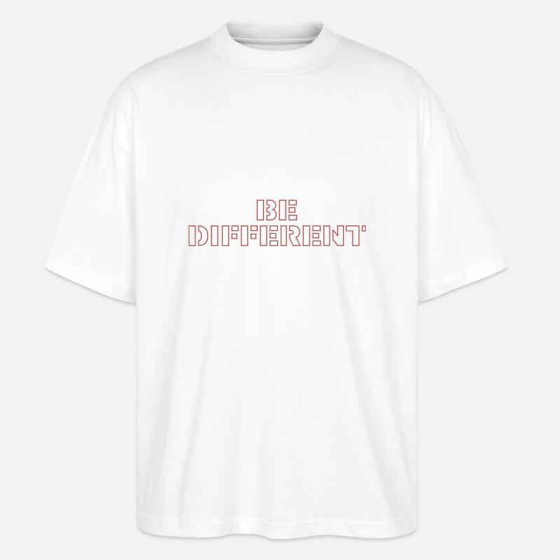 be different - Stanley/Stella Oversized Unisex Bio T-Shirt Blaster 2.0 - Weiß