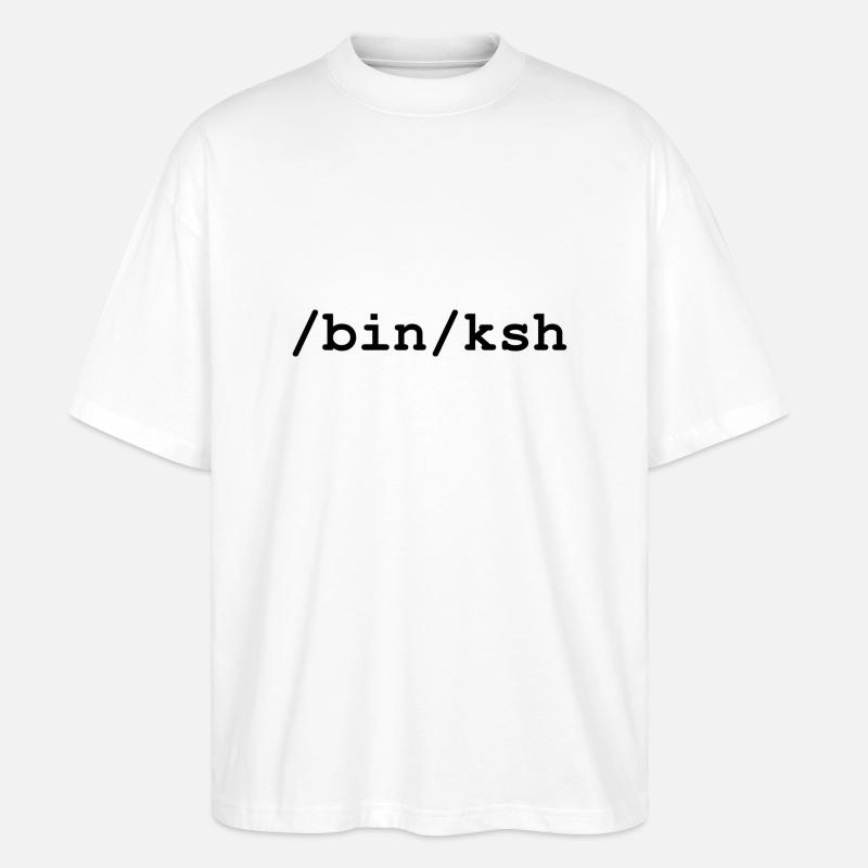 KornShell - /bin/ksh - Stanley/Stella Oversized Unisex Bio T-Shirt Blaster 2.0 - Weiß