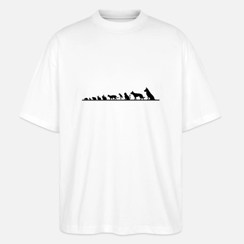 Haustiere - Stanley/Stella Oversized Unisex Bio T-Shirt Blaster 2.0 - Weiß