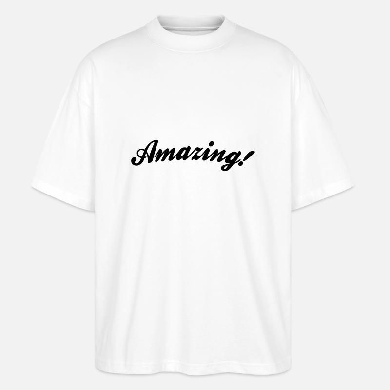 amazing - Stanley/Stella Oversized Unisex Bio T-Shirt Blaster 2.0 - Weiß