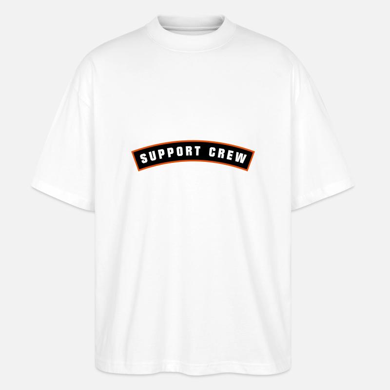 SUPPORT CREW Patch - T-shirt bio Blaster 2.0 coupe oversize Stanley/Stella Unisexe - blanc