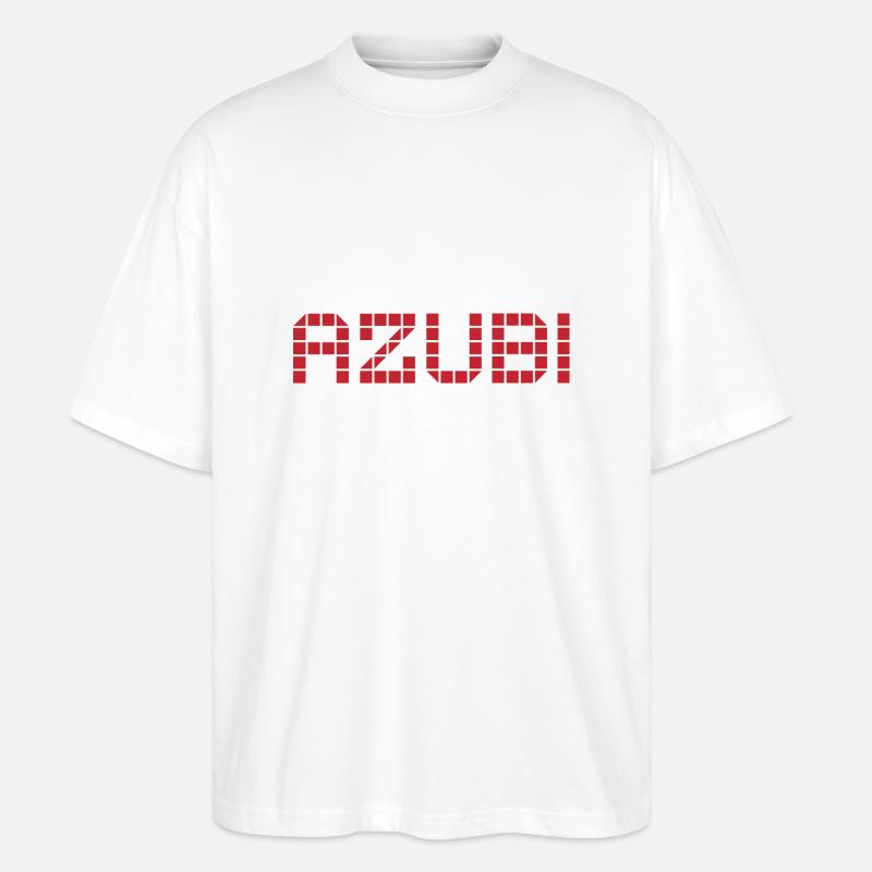 Azubi Tshirt 2 23 rot - Stanley/Stella Oversized Unisex Bio T-Shirt Blaster 2.0 - Weiß