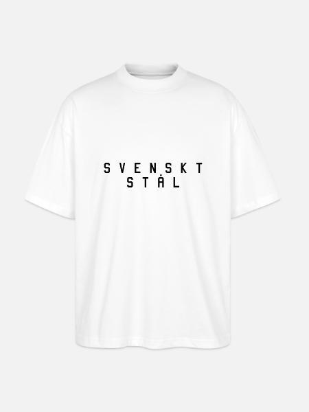 Swedish steel 1 - Stanley/Stella Oversized Unisex Organic T-shirt Blaster 2.0 - white