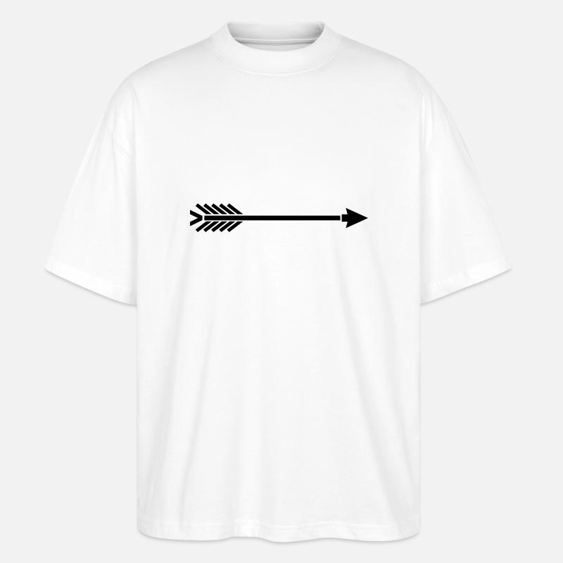 pfeil__ad1 - Stanley/Stella Oversized Unisex Bio T-Shirt Blaster 2.0 - Weiß