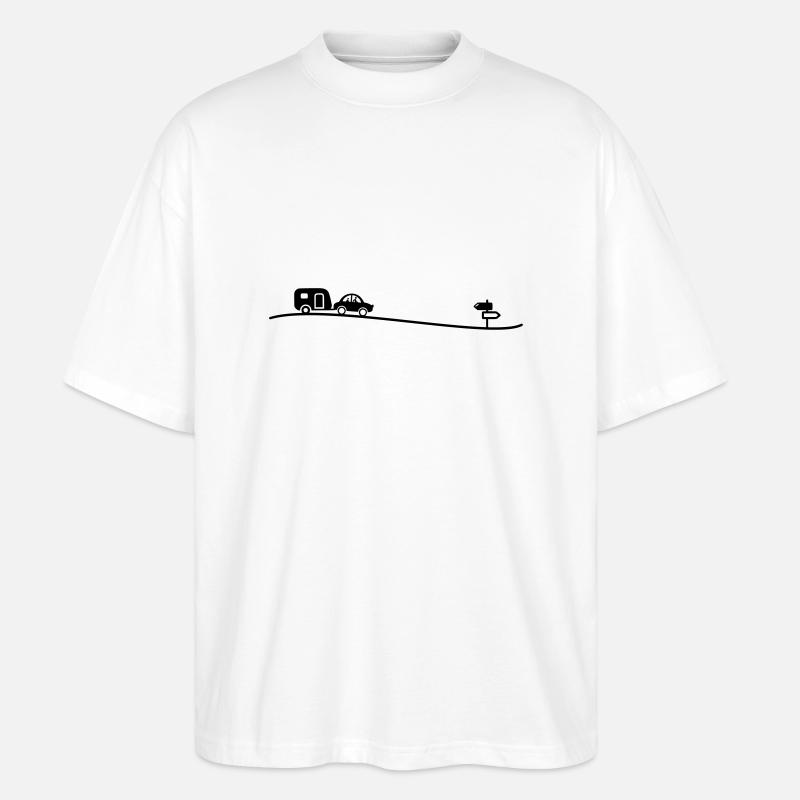 Auto Camping - Stanley/Stella Oversized Unisex Bio T-Shirt Blaster 2.0 - Weiß