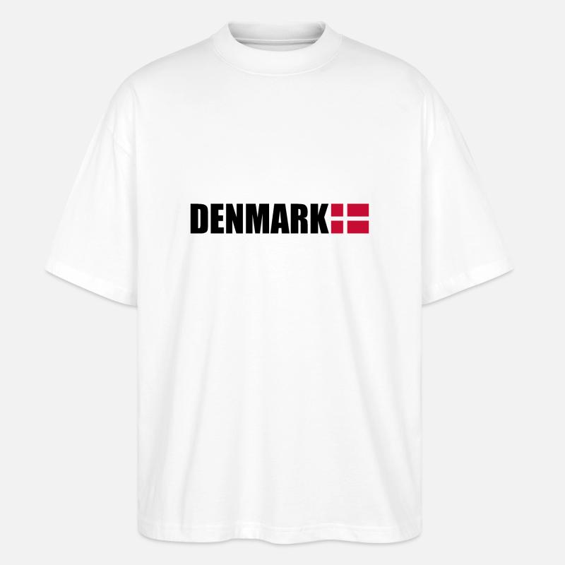 Denmark - Stanley/Stella Oversized Unisex Organic T-shirt Blaster 2.0 - white