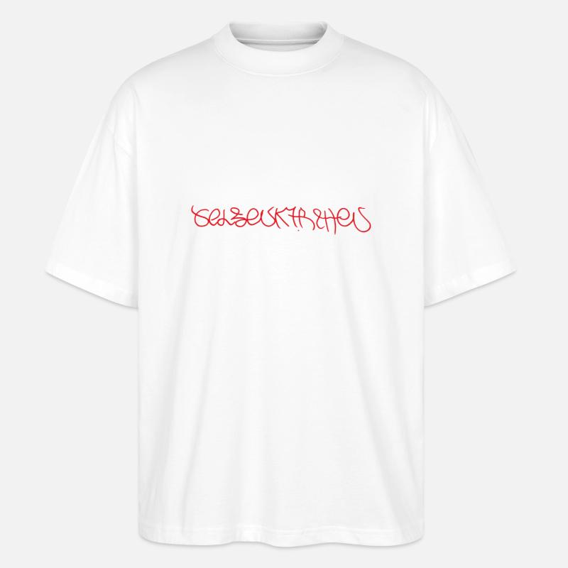 Gelsenkirchen Souvenir - Stanley/Stella Oversized Unisex Organic T-shirt Blaster 2.0 - white