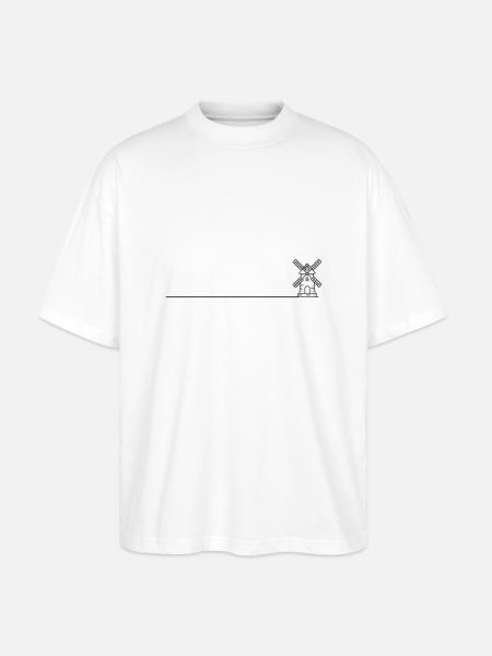 Windmill Mill Icon - Stanley/Stella Oversized Unisex Organic T-shirt Blaster 2.0 - white