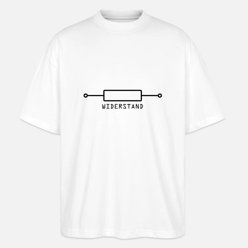 Widerstand - Stanley/Stella Oversized Unisex Bio T-Shirt Blaster 2.0 - Weiß