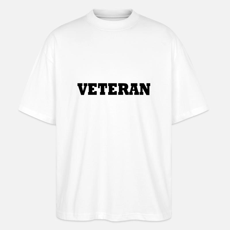 VETERAN - Stanley/Stella Oversized Unisex Bio T-Shirt Blaster 2.0 - Weiß