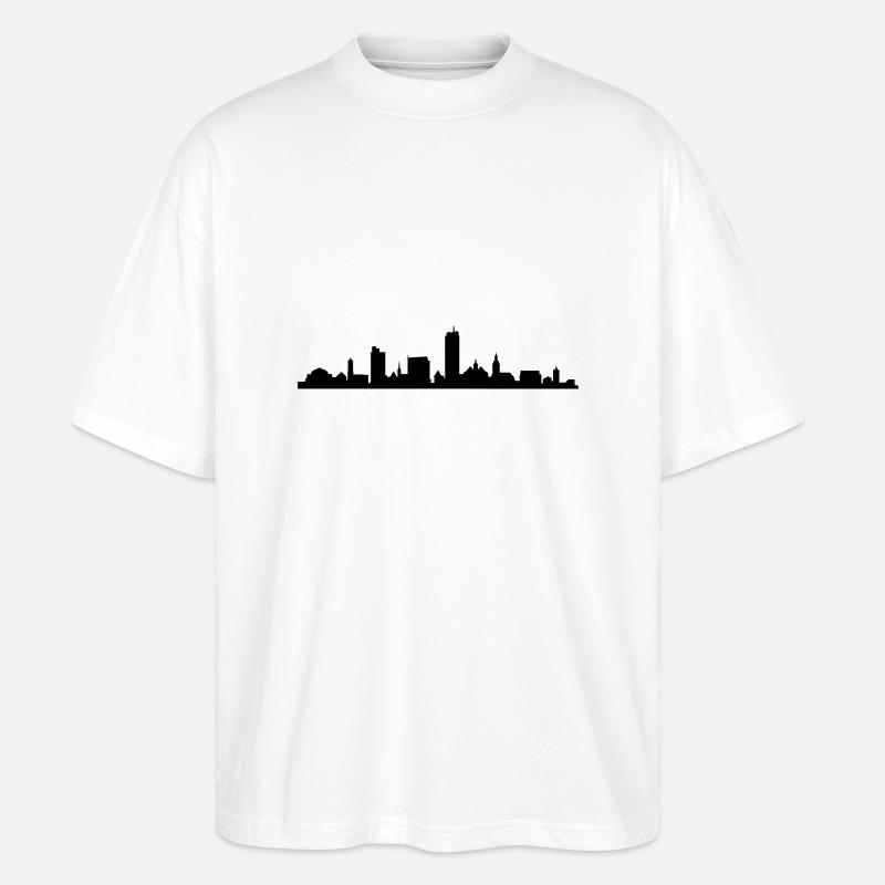 Skyline Jena - Stanley/Stella Oversized Unisex Bio T-Shirt Blaster 2.0 - Weiß