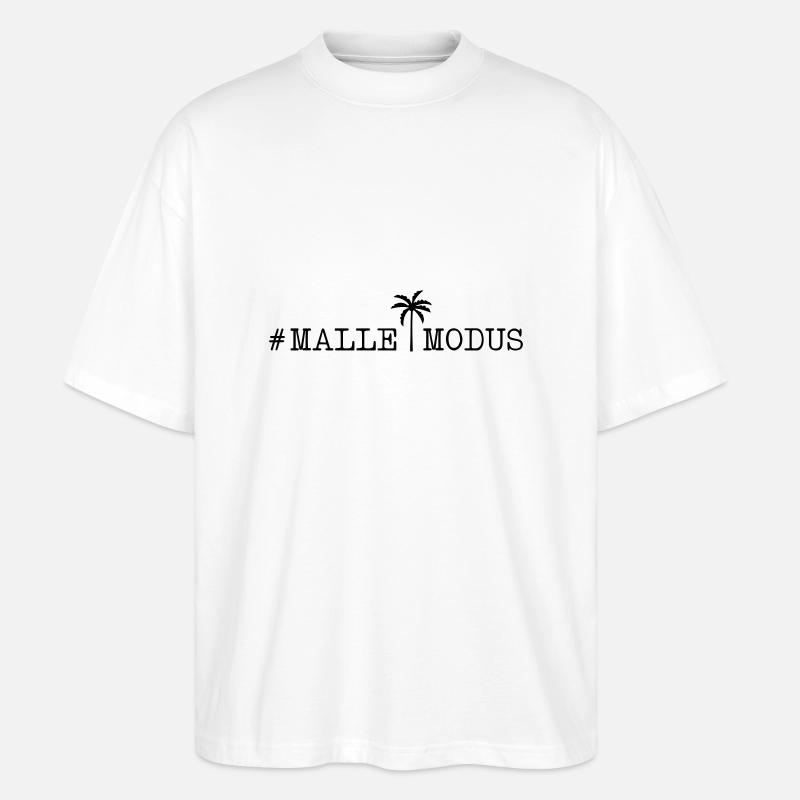 malle modus palme - Stanley/Stella Oversized Unisex Bio T-Shirt Blaster 2.0 - Weiß