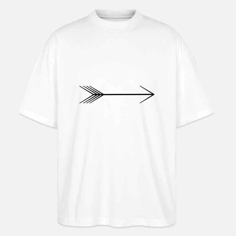 flèche - T-shirt bio Blaster 2.0 coupe oversize Stanley/Stella Unisexe - blanc