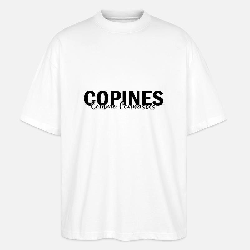 copines comme connasses - T-shirt bio Blaster 2.0 coupe oversize Stanley/Stella Unisexe - blanc