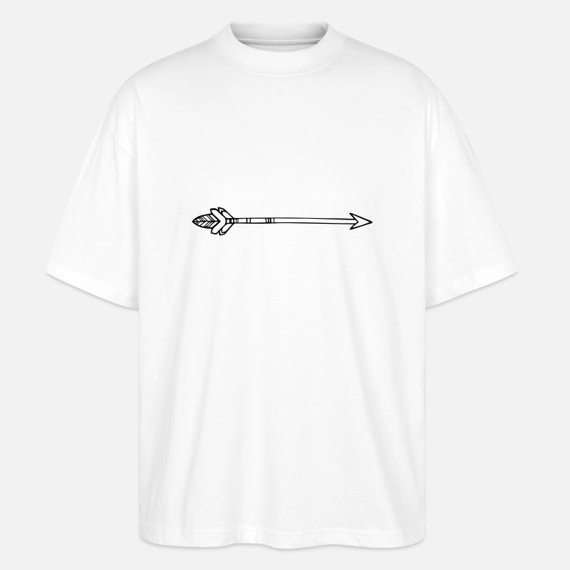 pfeil - Stanley/Stella Oversized Unisex Bio T-Shirt Blaster 2.0 - Weiß