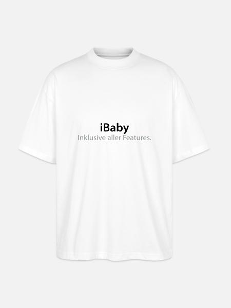iBaby - Stanley/Stella Oversized Unisex Bio T-Shirt Blaster 2.0 - Weiß