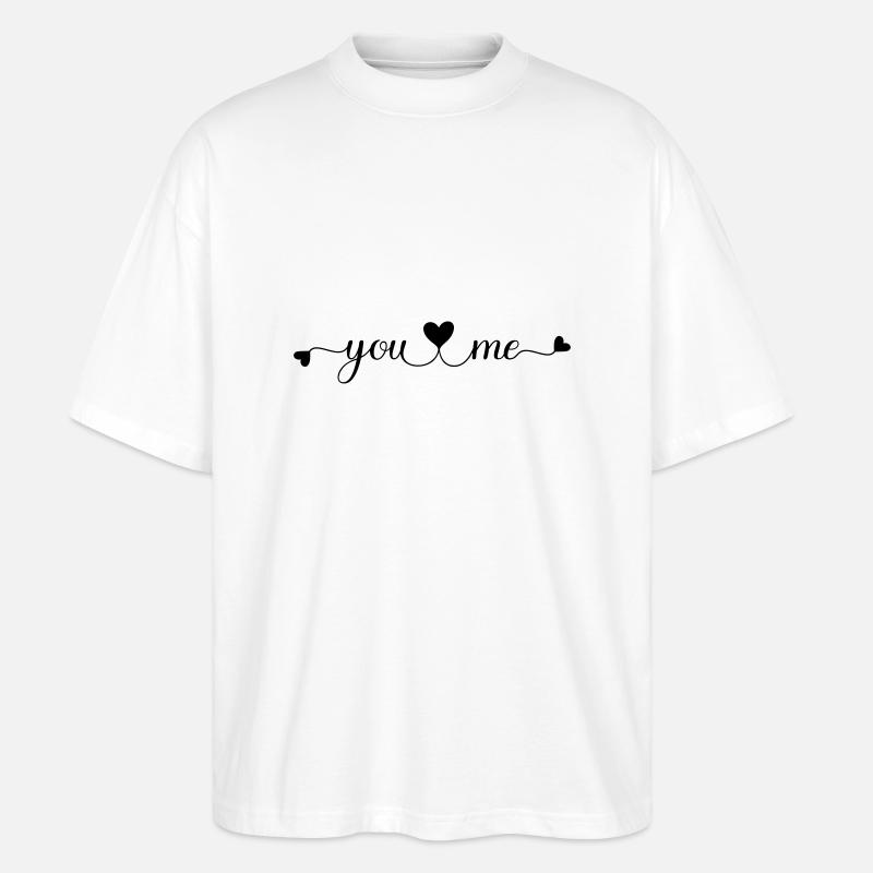 You and Me - Stanley/Stella Oversized Unisex Bio T-Shirt Blaster 2.0 - Weiß