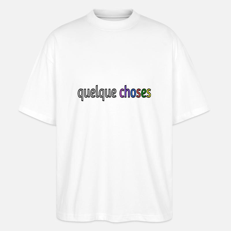 Quelques choses - Stanley/Stella Oversized Unisex Bio T-Shirt Blaster 2.0 - Weiß