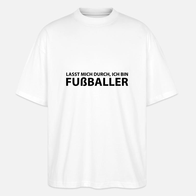 fussballer - Stanley/Stella Oversized Unisex Bio T-Shirt Blaster 2.0 - Weiß