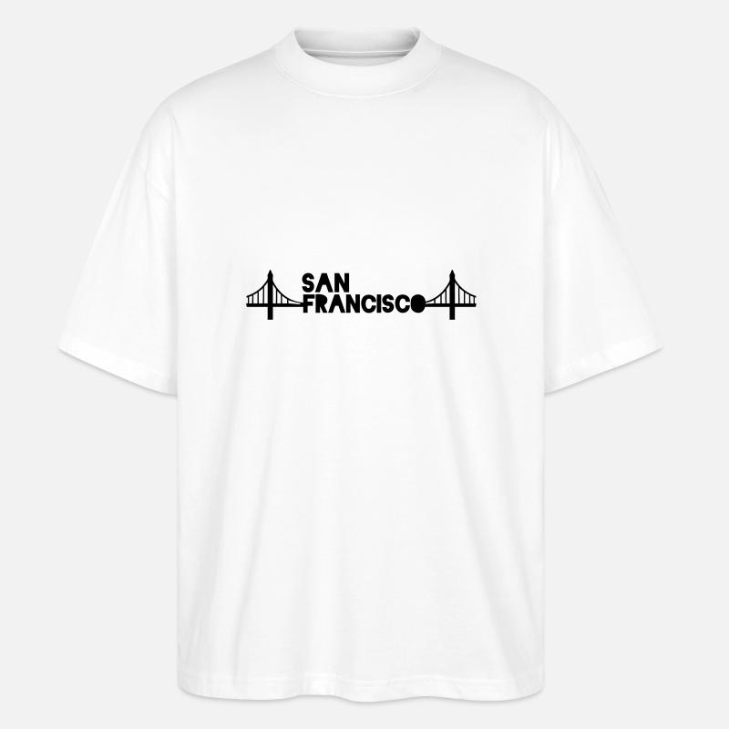 San Francisco - Stanley/Stella Oversized Unisex Bio T-Shirt Blaster 2.0 - Weiß