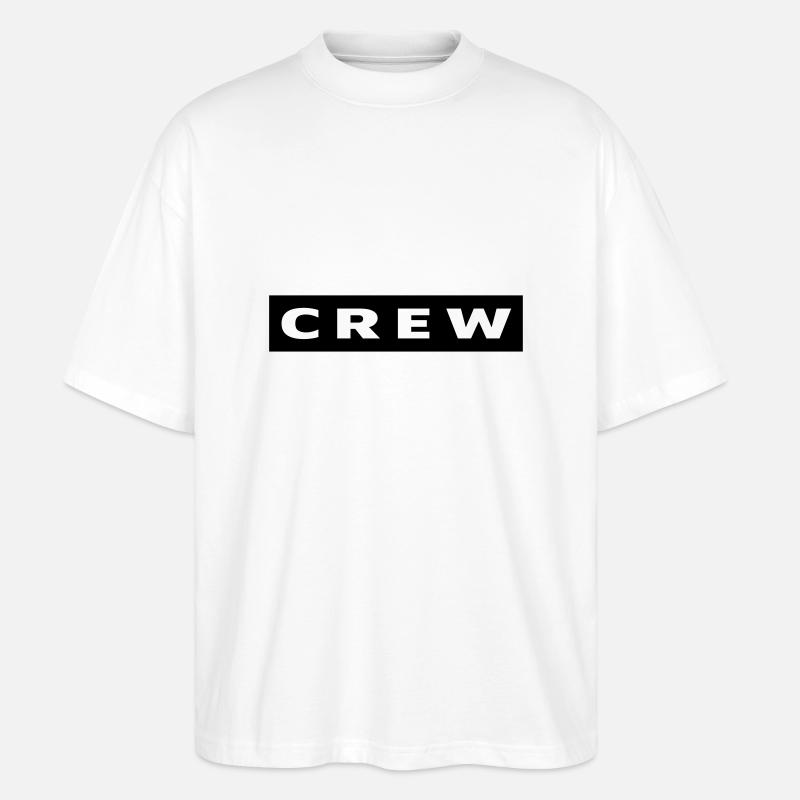 Patch de l'équipage - T-shirt bio Blaster 2.0 coupe oversize Stanley/Stella Unisexe - blanc