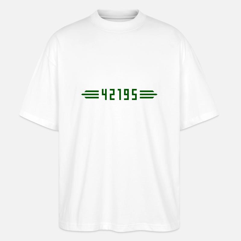 Marathon 42195 Meter - Stanley/Stella Oversized Unisex Bio T-Shirt Blaster 2.0 - Weiß