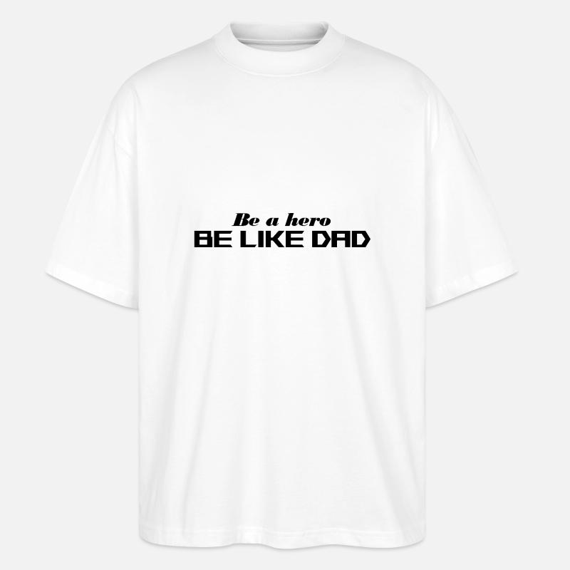 Sei ein Held - Stanley/Stella Oversized Unisex Bio T-Shirt Blaster 2.0 - Weiß