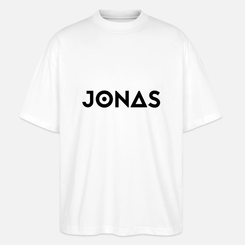 Vorname Jonas - Stanley/Stella Oversized Unisex Bio T-Shirt Blaster 2.0 - Weiß