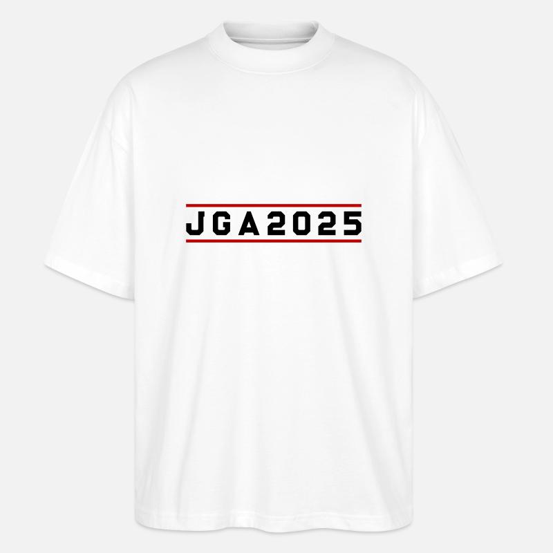 Jga 2025 Junggesellenabschied - Stanley/Stella Oversized Unisex Bio T-Shirt Blaster 2.0 - Weiß