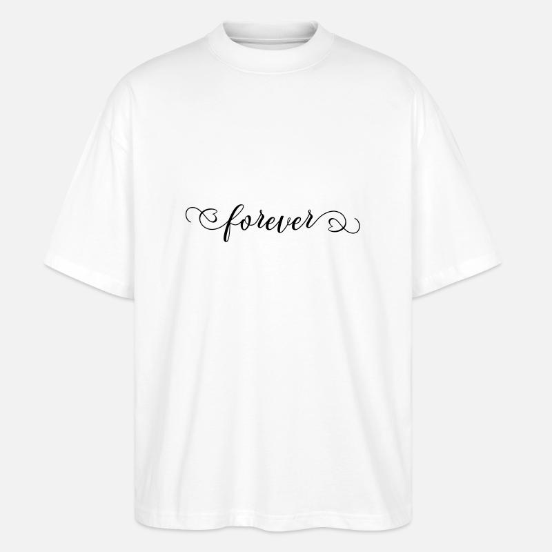 für immer Liebe - Stanley/Stella Oversized Unisex Bio T-Shirt Blaster 2.0 - Weiß