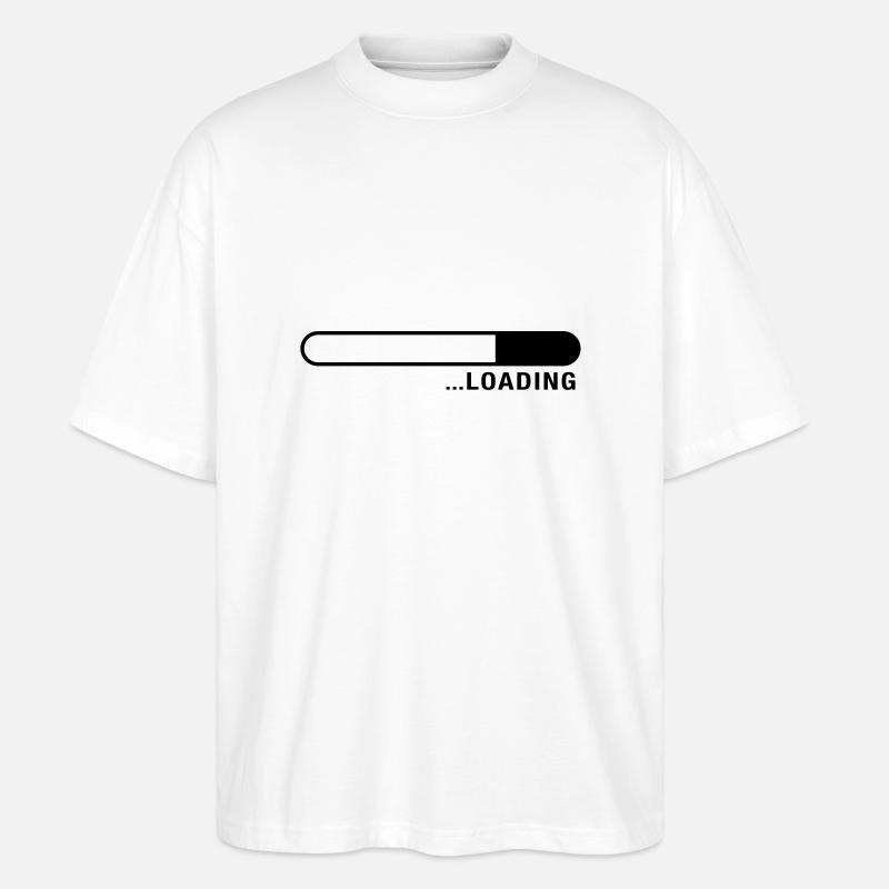 loading_balken_f1_ - Stanley/Stella Oversized Unisex Bio T-Shirt Blaster 2.0 - Weiß