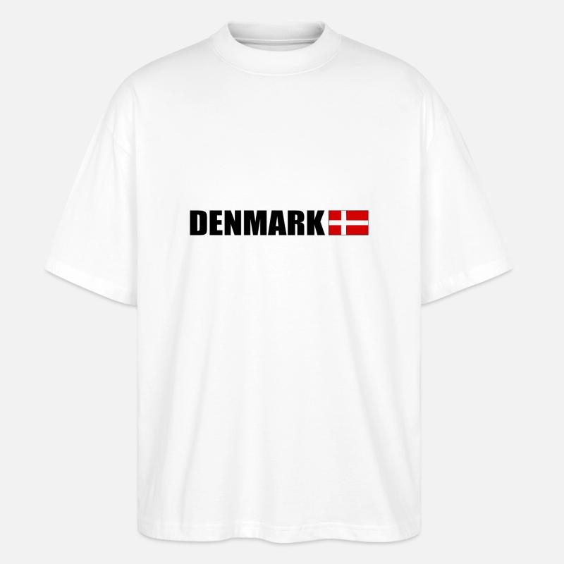 Dänemark - Stanley/Stella Oversized Unisex Bio T-Shirt Blaster 2.0 - Weiß