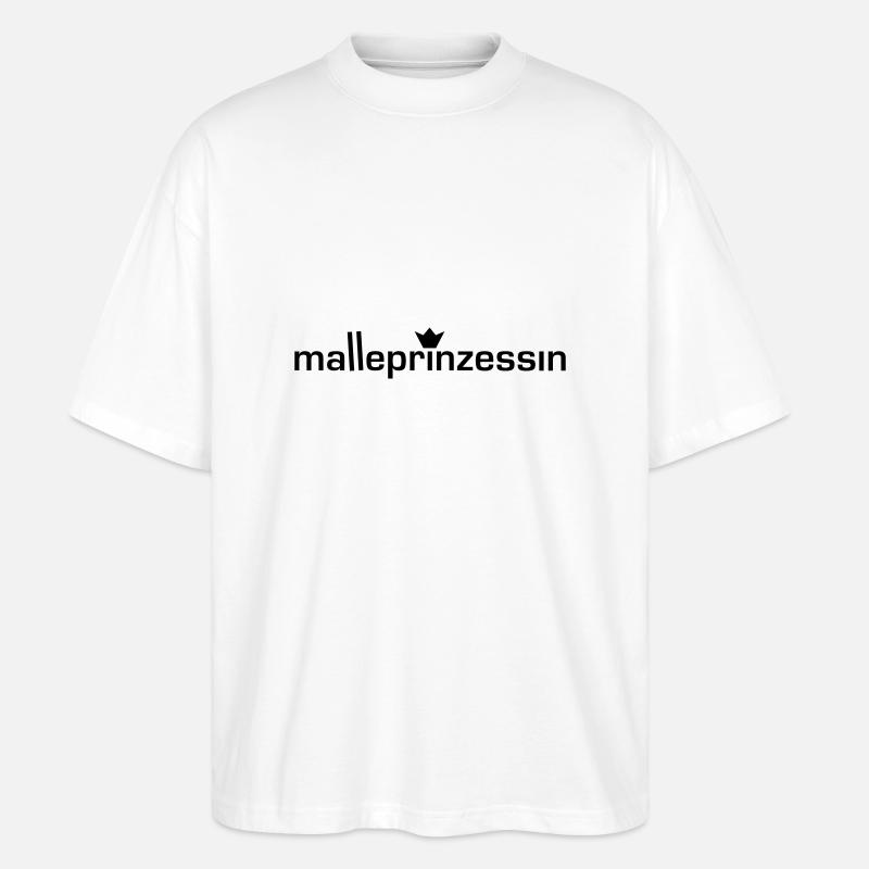 malleprinzessin - Stanley/Stella Oversized Unisex Bio T-Shirt Blaster 2.0 - Weiß