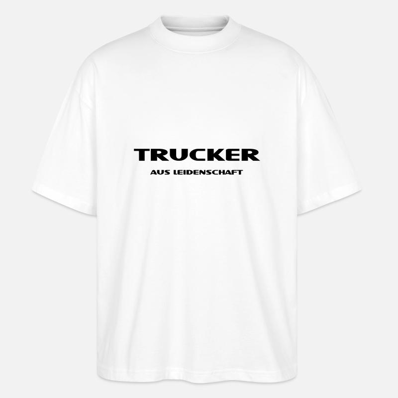 Schriftzug Trucker Iveco - Stanley/Stella Oversized Unisex Bio T-Shirt Blaster 2.0 - Weiß