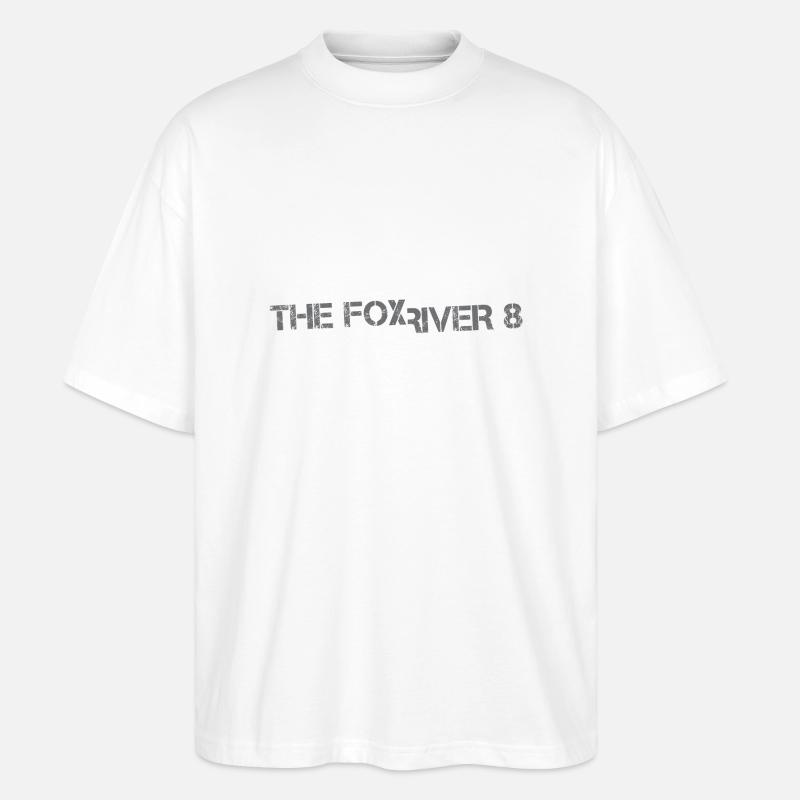 Der Fox River 8 - Stanley/Stella Oversized Unisex Bio T-Shirt Blaster 2.0 - Weiß