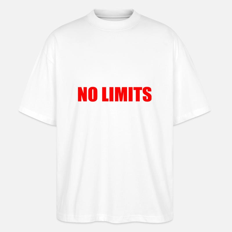 No limits - Stanley/Stella Oversized Unisex Bio T-Shirt Blaster 2.0 - Weiß